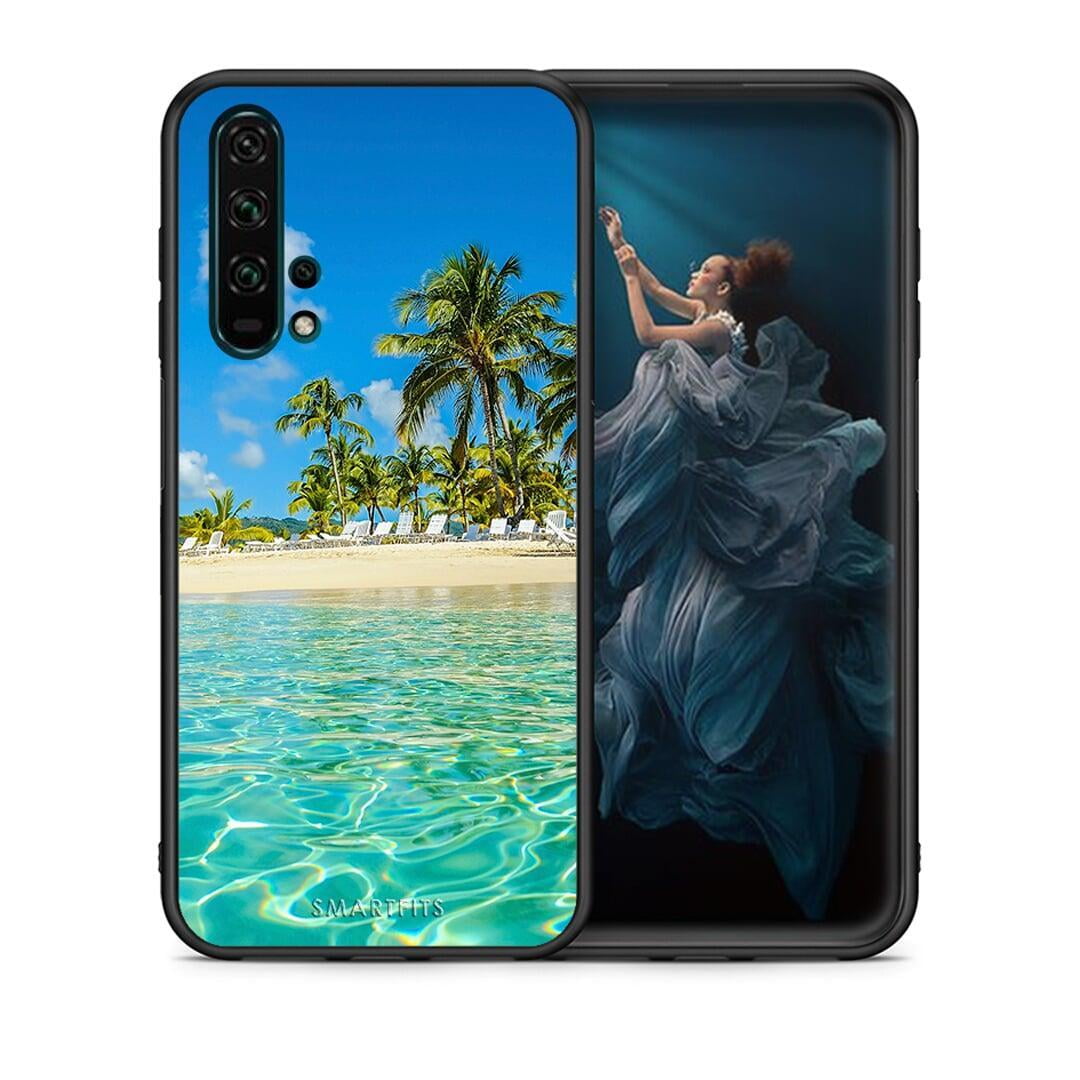 Θήκη Honor 20 Pro Tropical Vibes από τη Smartfits με σχέδιο στο πίσω μέρος και μαύρο περίβλημα | Honor 20 Pro Tropical Vibes case with colorful back and black bezels