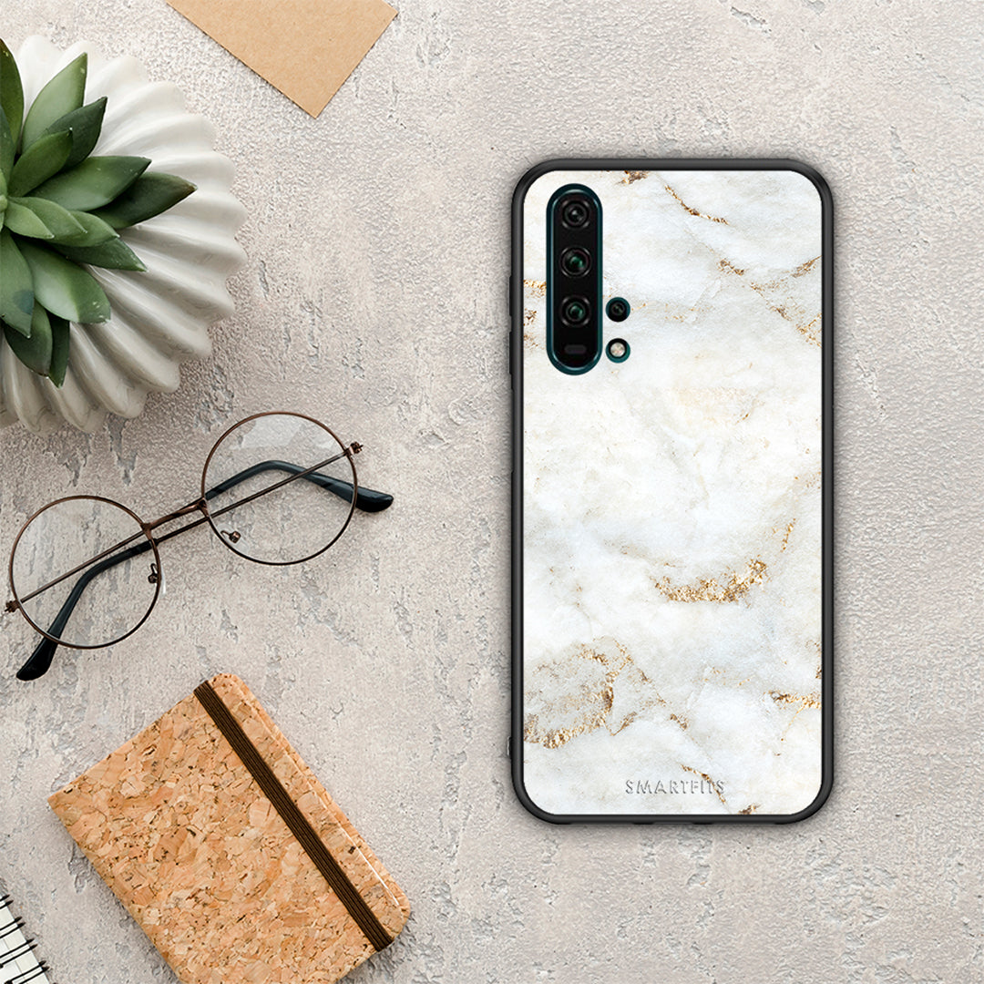 White Gold Marble - Honor 20 Pro case