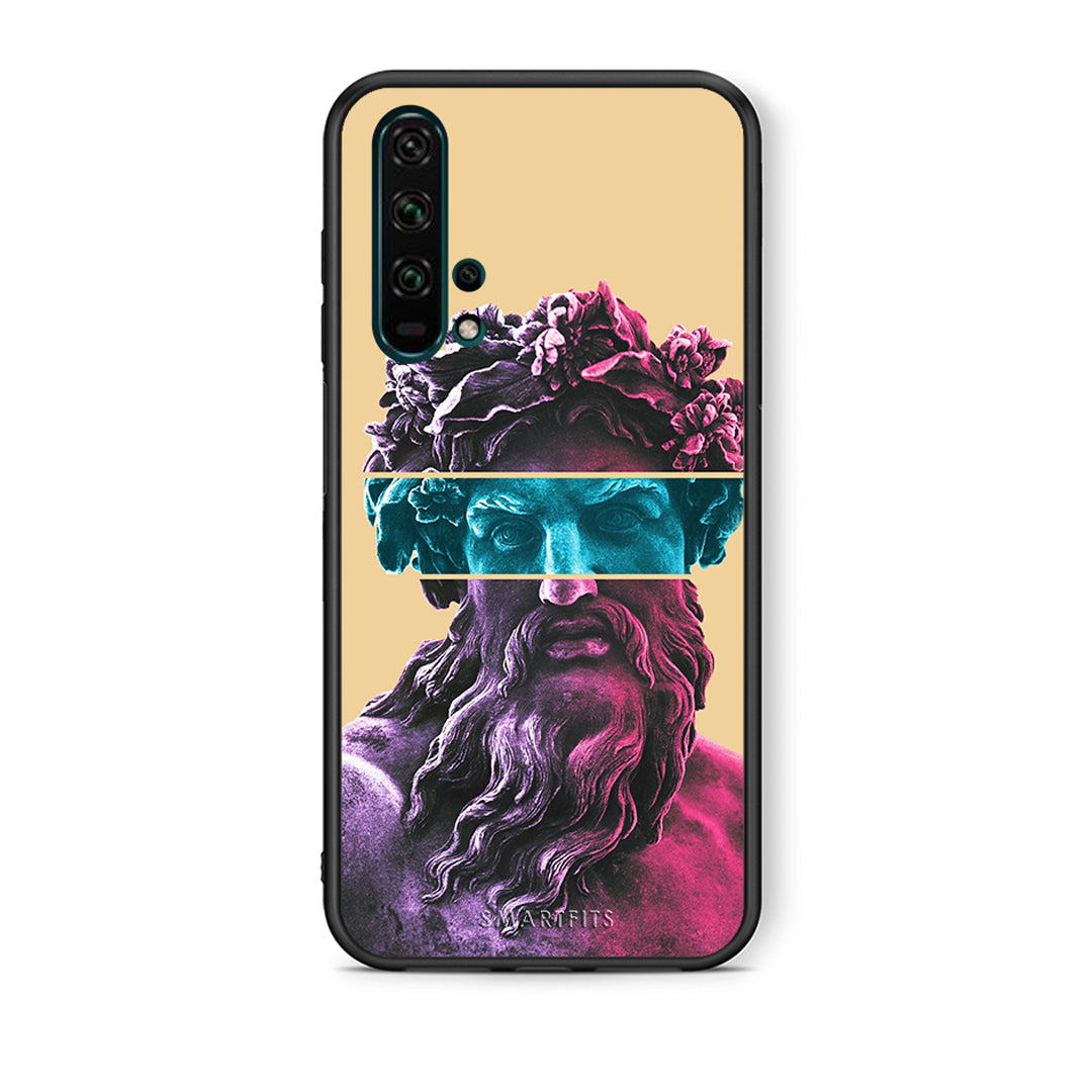 Θήκη Αγίου Βαλεντίνου Honor 20 Pro Zeus Art από τη Smartfits με σχέδιο στο πίσω μέρος και μαύρο περίβλημα | Honor 20 Pro Zeus Art case with colorful back and black bezels