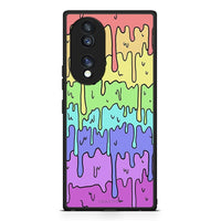 Thumbnail for Θήκη Honor 70 5G Melting Rainbow από τη Smartfits με σχέδιο στο πίσω μέρος και μαύρο περίβλημα | Honor 70 5G Melting Rainbow Case with Colorful Back and Black Bezels