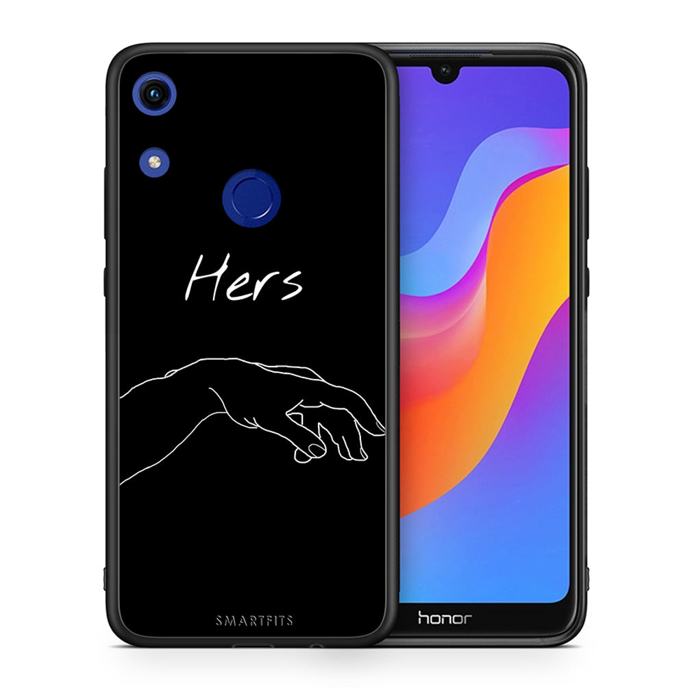 Θήκη Αγίου Βαλεντίνου Honor 8A Aeshetic Love 1 από τη Smartfits με σχέδιο στο πίσω μέρος και μαύρο περίβλημα | Honor 8A Aeshetic Love 1 case with colorful back and black bezels