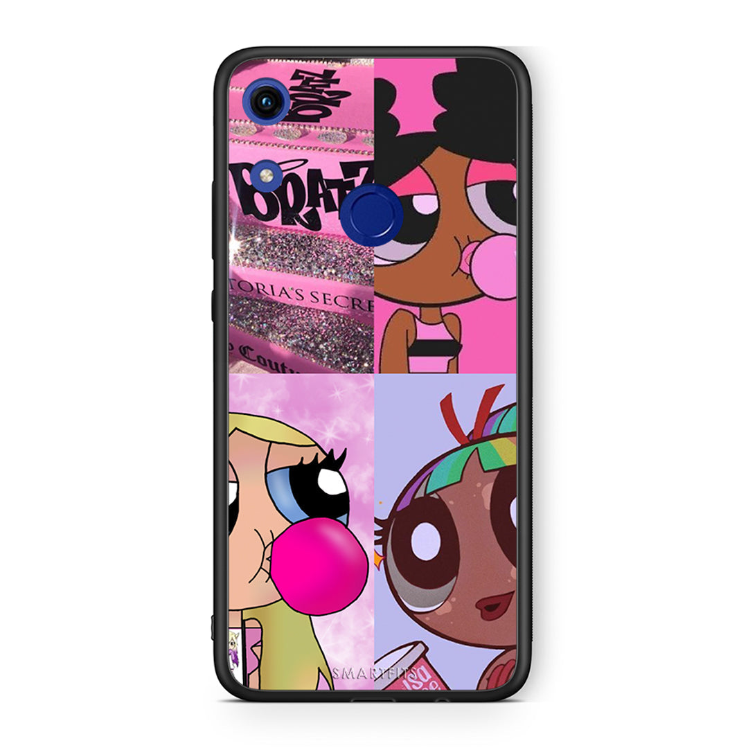 Honor 8A Bubble Girls Θήκη Αγίου Βαλεντίνου από τη Smartfits με σχέδιο στο πίσω μέρος και μαύρο περίβλημα | Smartphone case with colorful back and black bezels by Smartfits
