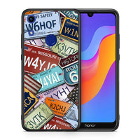 Thumbnail for Θήκη Honor 8A Car Plates από τη Smartfits με σχέδιο στο πίσω μέρος και μαύρο περίβλημα | Honor 8A Car Plates case with colorful back and black bezels