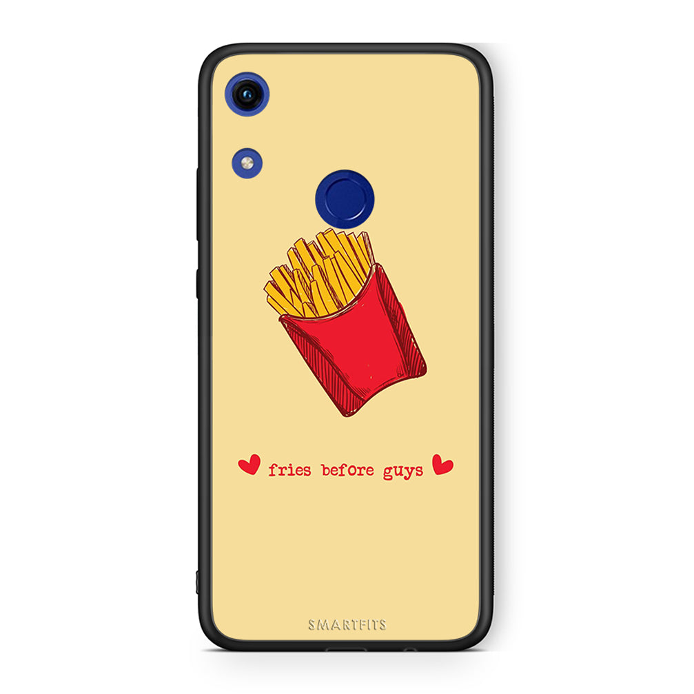 Honor 8A Fries Before Guys Θήκη Αγίου Βαλεντίνου από τη Smartfits με σχέδιο στο πίσω μέρος και μαύρο περίβλημα | Smartphone case with colorful back and black bezels by Smartfits