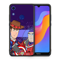 Thumbnail for Θήκη Honor 8A Infinity Story από τη Smartfits με σχέδιο στο πίσω μέρος και μαύρο περίβλημα | Honor 8A Infinity Story case with colorful back and black bezels