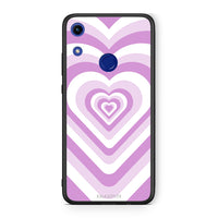 Thumbnail for Honor 8A Lilac Hearts θήκη από τη Smartfits με σχέδιο στο πίσω μέρος και μαύρο περίβλημα | Smartphone case with colorful back and black bezels by Smartfits