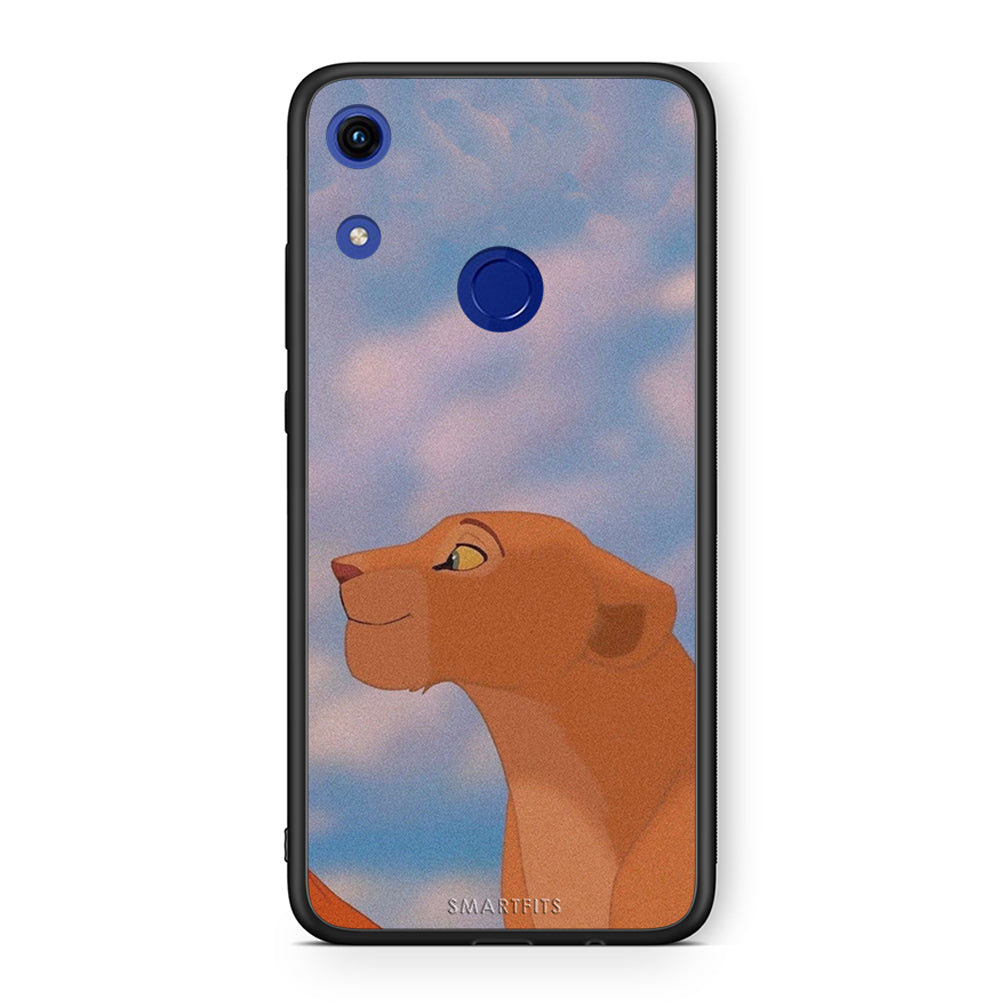 Honor 8A Lion Love 2 Θήκη Αγίου Βαλεντίνου από τη Smartfits με σχέδιο στο πίσω μέρος και μαύρο περίβλημα | Smartphone case with colorful back and black bezels by Smartfits