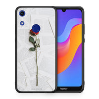 Thumbnail for Θήκη Honor 8A Red Rose από τη Smartfits με σχέδιο στο πίσω μέρος και μαύρο περίβλημα | Honor 8A Red Rose case with colorful back and black bezels