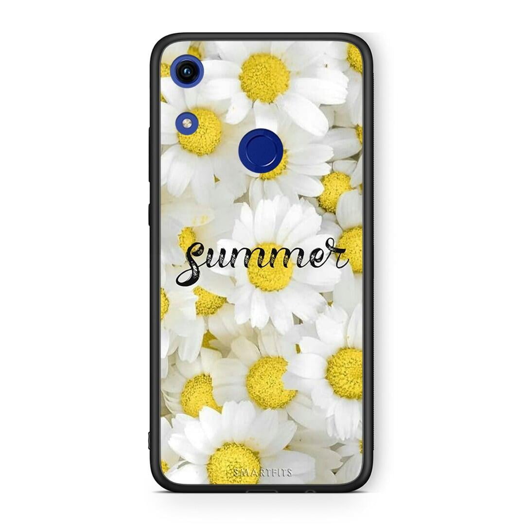 Honor 8A Summer Daisies Θήκη από τη Smartfits με σχέδιο στο πίσω μέρος και μαύρο περίβλημα | Smartphone case with colorful back and black bezels by Smartfits