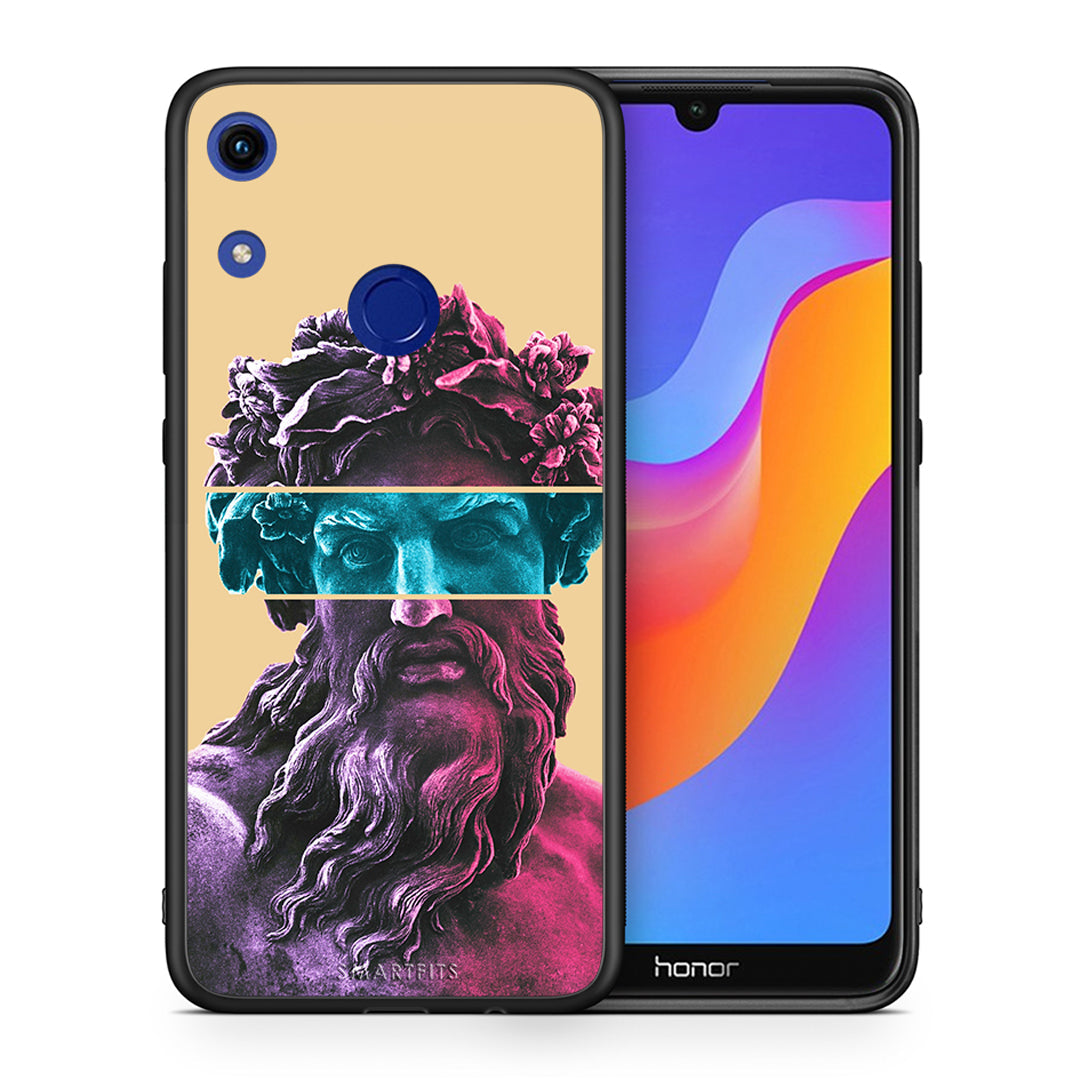 Θήκη Αγίου Βαλεντίνου Honor 8A Zeus Art από τη Smartfits με σχέδιο στο πίσω μέρος και μαύρο περίβλημα | Honor 8A Zeus Art case with colorful back and black bezels