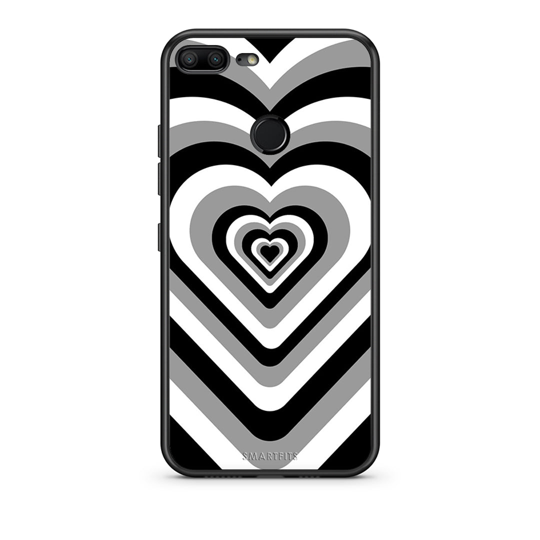 Honor 9 Lite Black Hearts θήκη από τη Smartfits με σχέδιο στο πίσω μέρος και μαύρο περίβλημα | Smartphone case with colorful back and black bezels by Smartfits