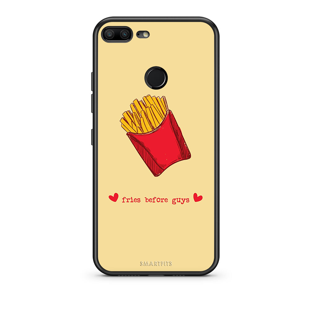 Honor 9 Lite Fries Before Guys Θήκη Αγίου Βαλεντίνου από τη Smartfits με σχέδιο στο πίσω μέρος και μαύρο περίβλημα | Smartphone case with colorful back and black bezels by Smartfits