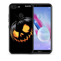 Thumbnail for Θήκη Honor 9 Lite Halloween Scary Pumpkin από τη Smartfits με σχέδιο στο πίσω μέρος και μαύρο περίβλημα | Honor 9 Lite Halloween Scary Pumpkin case with colorful back and black bezels