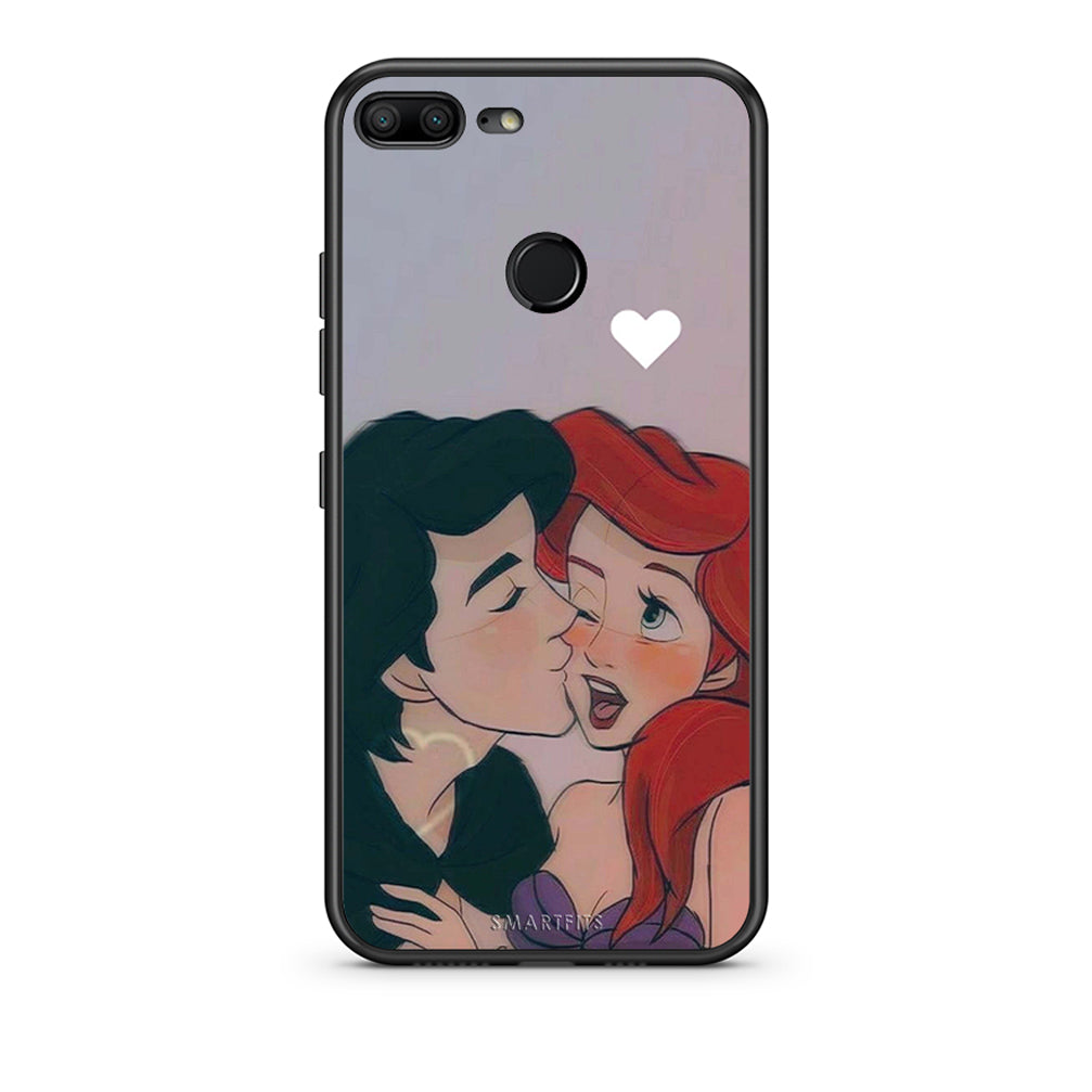 Honor 9 Lite Mermaid Love Θήκη Αγίου Βαλεντίνου από τη Smartfits με σχέδιο στο πίσω μέρος και μαύρο περίβλημα | Smartphone case with colorful back and black bezels by Smartfits