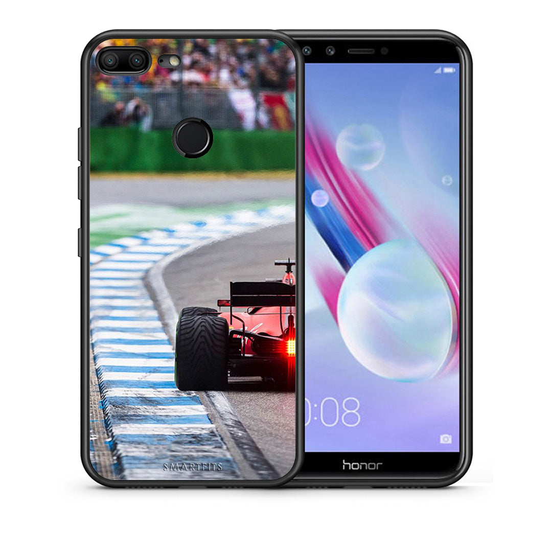 Θήκη Honor 9 Lite Racing Vibes από τη Smartfits με σχέδιο στο πίσω μέρος και μαύρο περίβλημα | Honor 9 Lite Racing Vibes case with colorful back and black bezels