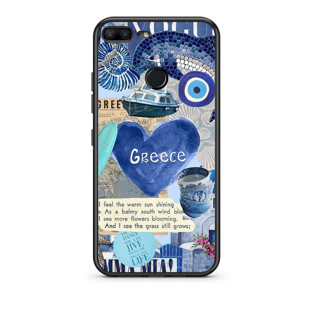 Honor 9 Lite Summer In Greece Θήκη από τη Smartfits με σχέδιο στο πίσω μέρος και μαύρο περίβλημα | Smartphone case with colorful back and black bezels by Smartfits