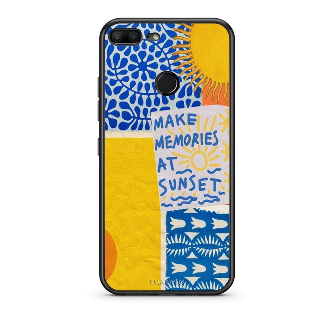 Honor 9 Lite Sunset Memories Θήκη από τη Smartfits με σχέδιο στο πίσω μέρος και μαύρο περίβλημα | Smartphone case with colorful back and black bezels by Smartfits