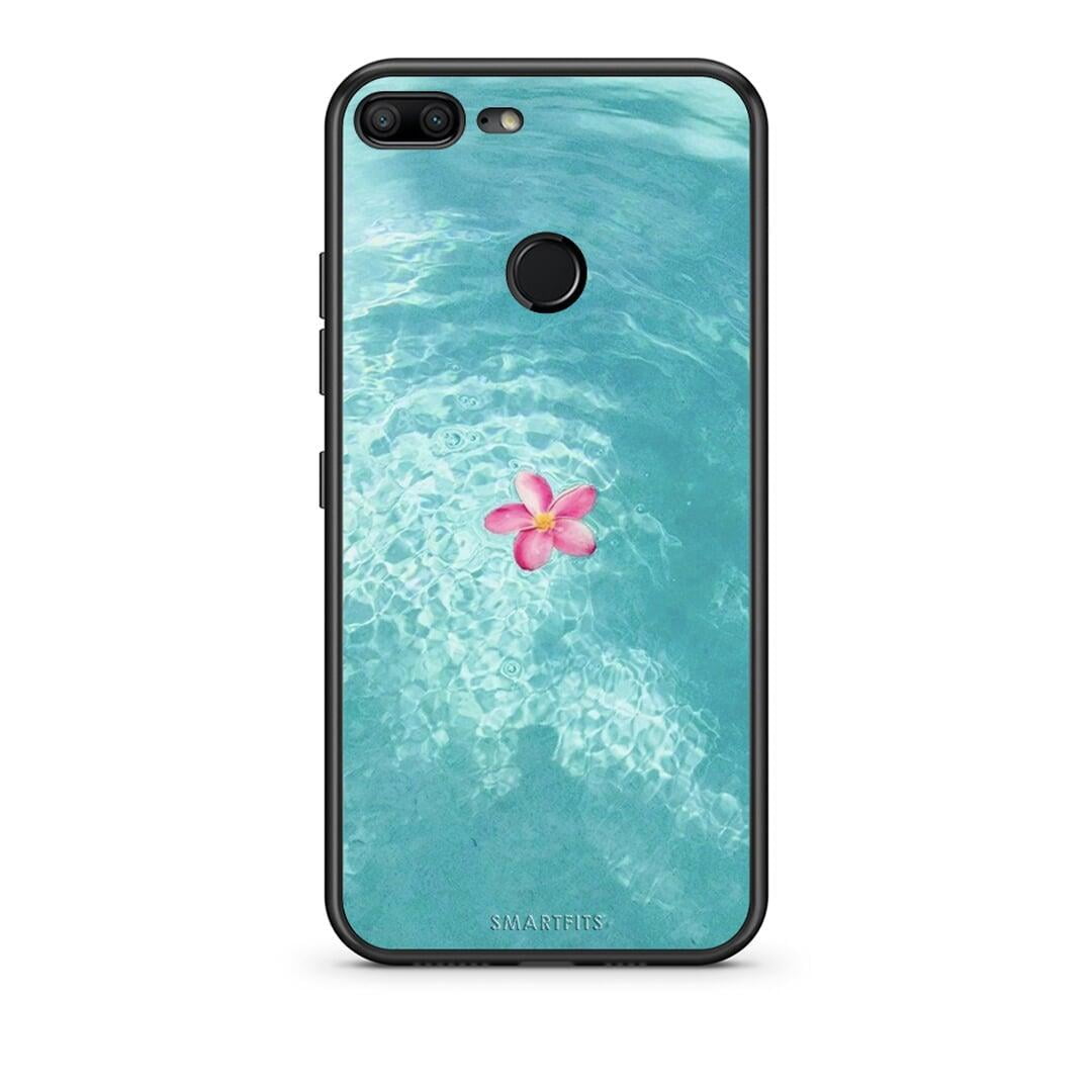 Honor 9 Lite Water Flower Θήκη από τη Smartfits με σχέδιο στο πίσω μέρος και μαύρο περίβλημα | Smartphone case with colorful back and black bezels by Smartfits