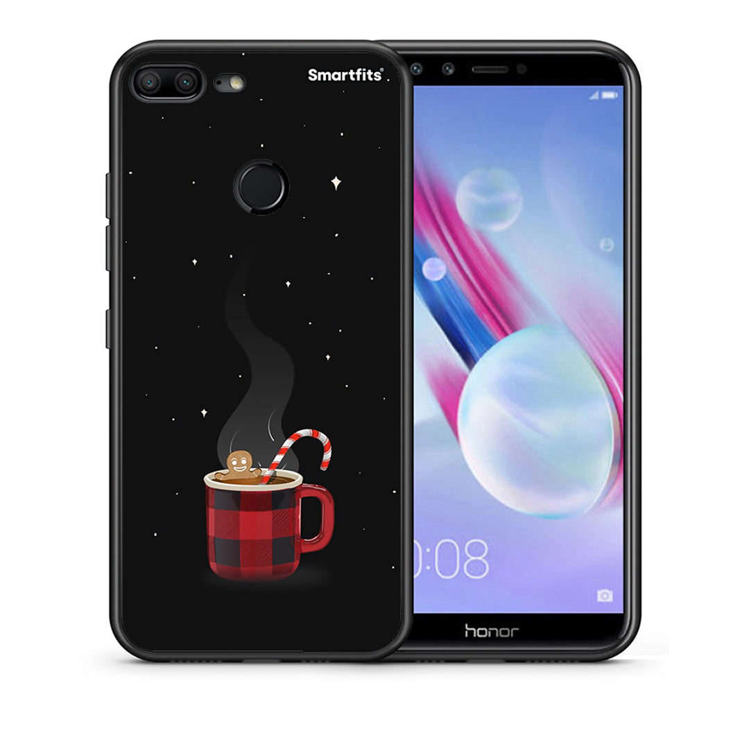 Θήκη Honor 9 Lite Xmas Bathing από τη Smartfits με σχέδιο στο πίσω μέρος και μαύρο περίβλημα | Honor 9 Lite Xmas Bathing case with colorful back and black bezels