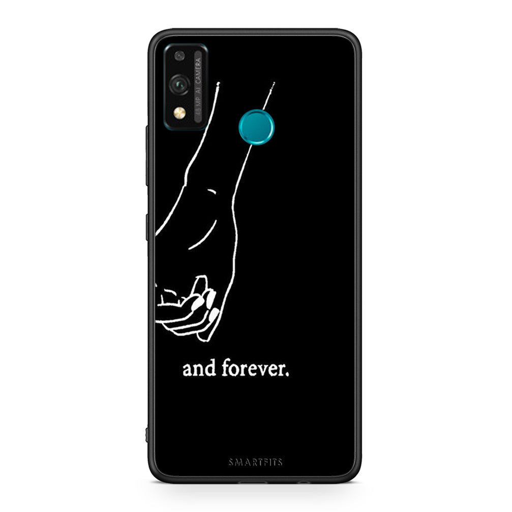 Honor 9X Lite Always & Forever 2 Θήκη Αγίου Βαλεντίνου από τη Smartfits με σχέδιο στο πίσω μέρος και μαύρο περίβλημα | Smartphone case with colorful back and black bezels by Smartfits
