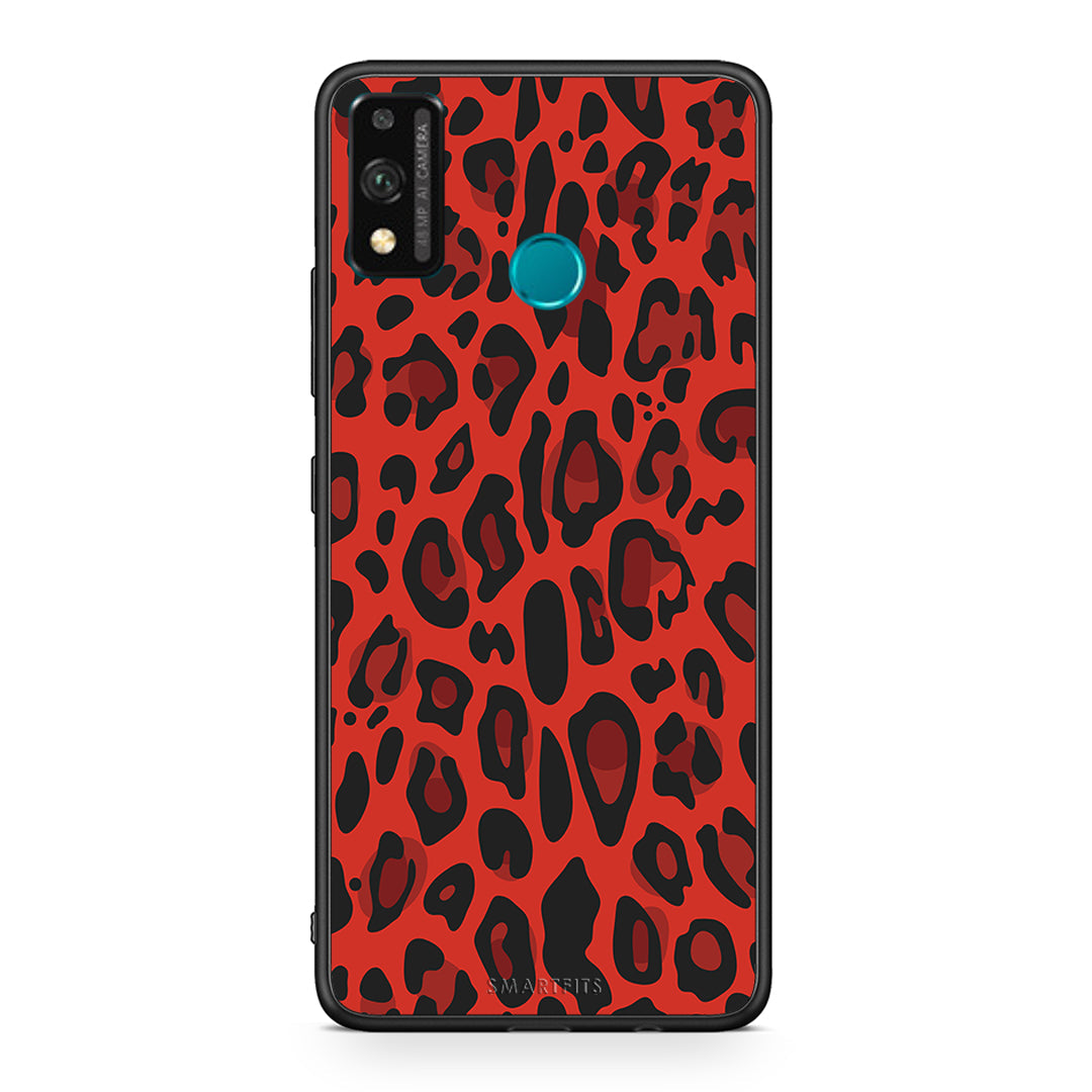 4 - Honor 9X Lite Red Leopard Animal case, cover, bumper