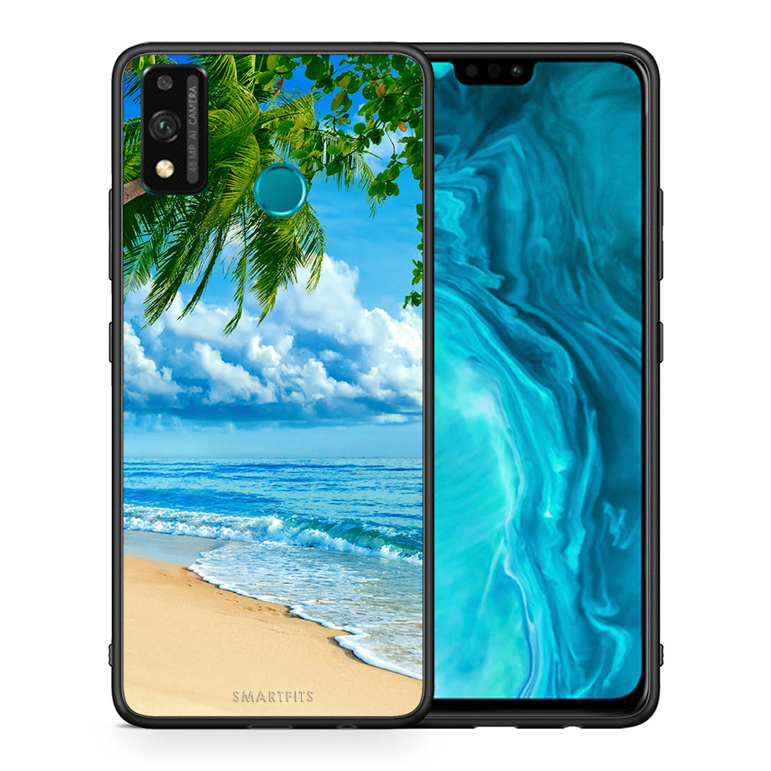 Θήκη Honor 9X Lite Beautiful Beach από τη Smartfits με σχέδιο στο πίσω μέρος και μαύρο περίβλημα | Honor 9X Lite Beautiful Beach case with colorful back and black bezels