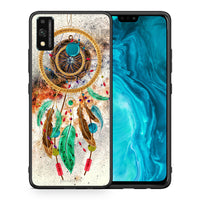 Thumbnail for Θήκη Honor 9X Lite DreamCatcher Boho από τη Smartfits με σχέδιο στο πίσω μέρος και μαύρο περίβλημα | Honor 9X Lite DreamCatcher Boho case with colorful back and black bezels