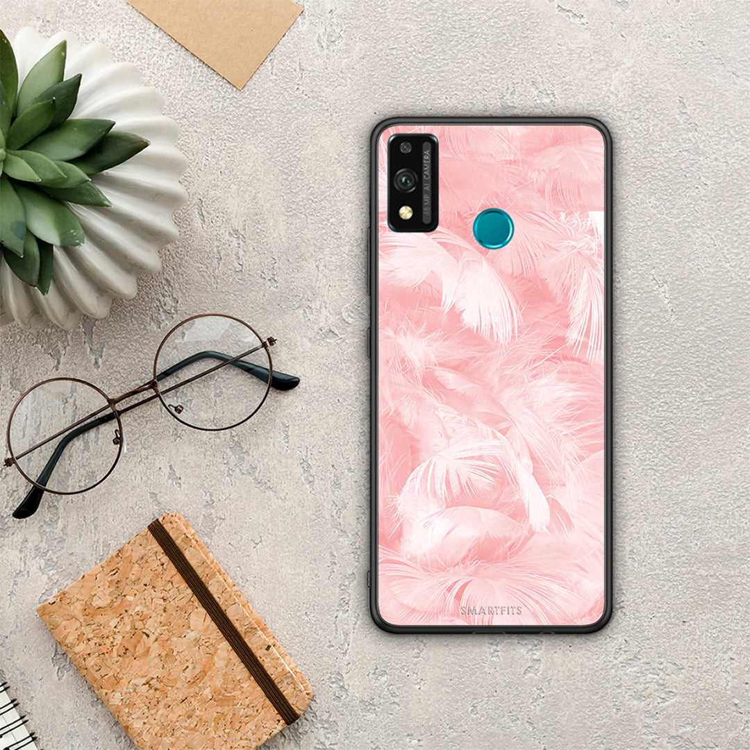 Boho Pink Feather - Honor 9x Lite case