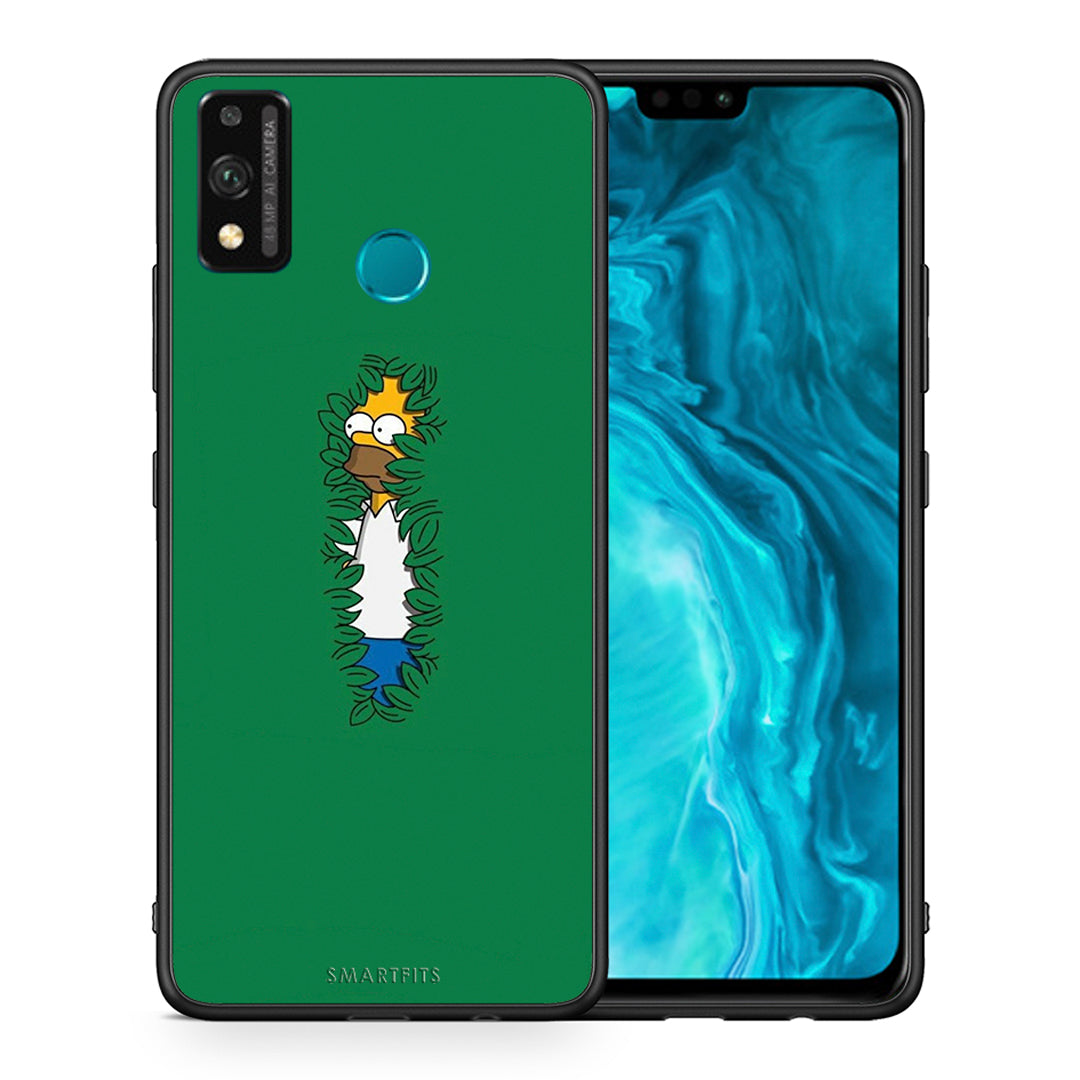 Θήκη Αγίου Βαλεντίνου Honor 9X Lite Bush Man από τη Smartfits με σχέδιο στο πίσω μέρος και μαύρο περίβλημα | Honor 9X Lite Bush Man case with colorful back and black bezels