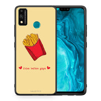 Thumbnail for Θήκη Αγίου Βαλεντίνου Honor 9X Lite Fries Before Guys από τη Smartfits με σχέδιο στο πίσω μέρος και μαύρο περίβλημα | Honor 9X Lite Fries Before Guys case with colorful back and black bezels