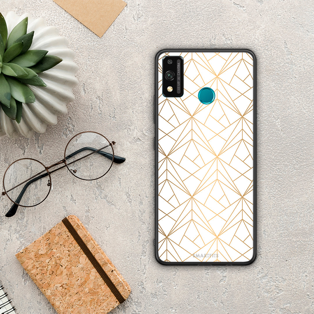 Geometric Luxury White - Honor 9x Lite case