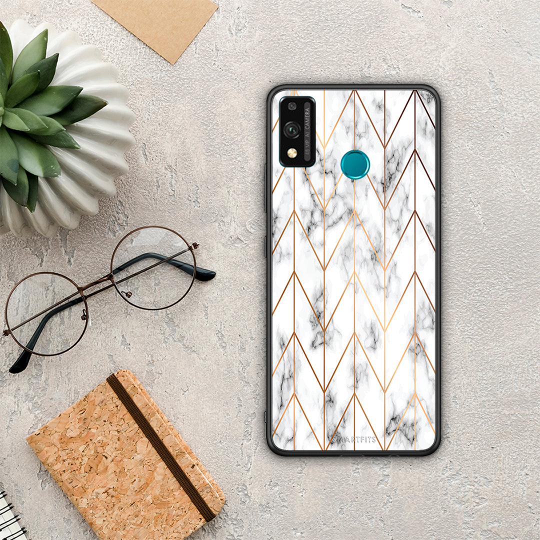 Marble Gold Geometric - Honor 9x Lite case