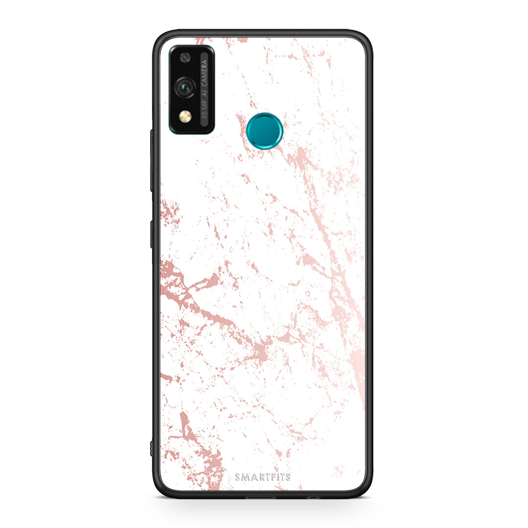 116 - Honor 9X Lite Pink Splash Marble case, cover, bumper