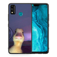 Thumbnail for Θήκη Honor 9X Lite Meme Duck από τη Smartfits με σχέδιο στο πίσω μέρος και μαύρο περίβλημα | Honor 9X Lite Meme Duck case with colorful back and black bezels