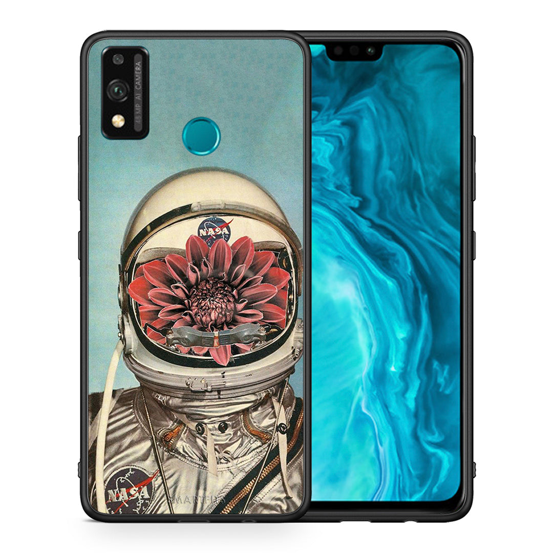 Θήκη Honor 9X Lite Nasa Bloom από τη Smartfits με σχέδιο στο πίσω μέρος και μαύρο περίβλημα | Honor 9X Lite Nasa Bloom case with colorful back and black bezels