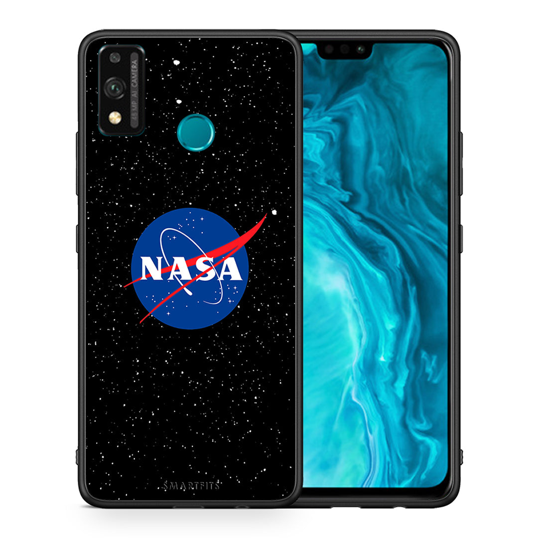 Θήκη Honor 9X Lite NASA PopArt από τη Smartfits με σχέδιο στο πίσω μέρος και μαύρο περίβλημα | Honor 9X Lite NASA PopArt case with colorful back and black bezels