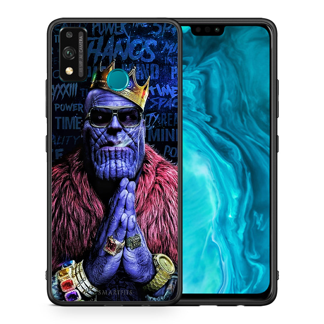 Θήκη Honor 9X Lite Thanos PopArt από τη Smartfits με σχέδιο στο πίσω μέρος και μαύρο περίβλημα | Honor 9X Lite Thanos PopArt case with colorful back and black bezels