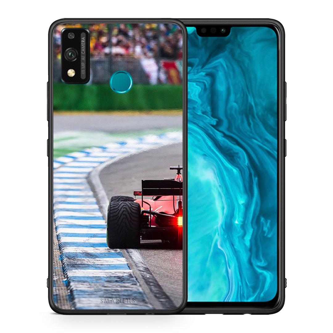 Θήκη Honor 9X Lite Racing Vibes από τη Smartfits με σχέδιο στο πίσω μέρος και μαύρο περίβλημα | Honor 9X Lite Racing Vibes case with colorful back and black bezels