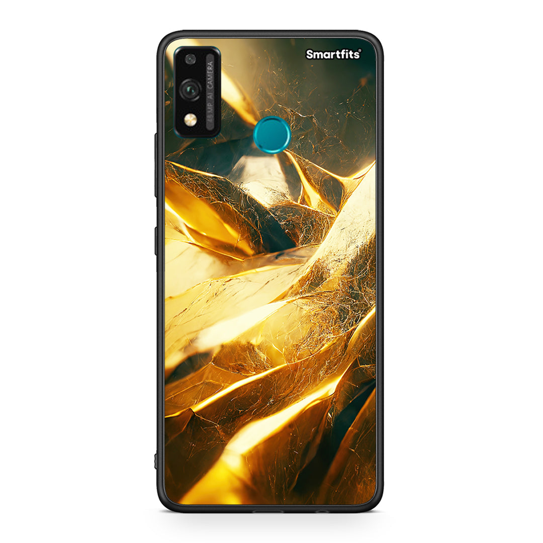 Honor 9X Lite Real Gold θήκη από τη Smartfits με σχέδιο στο πίσω μέρος και μαύρο περίβλημα | Smartphone case with colorful back and black bezels by Smartfits