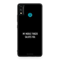 Thumbnail for Honor 9X Lite Salute θήκη από τη Smartfits με σχέδιο στο πίσω μέρος και μαύρο περίβλημα | Smartphone case with colorful back and black bezels by Smartfits