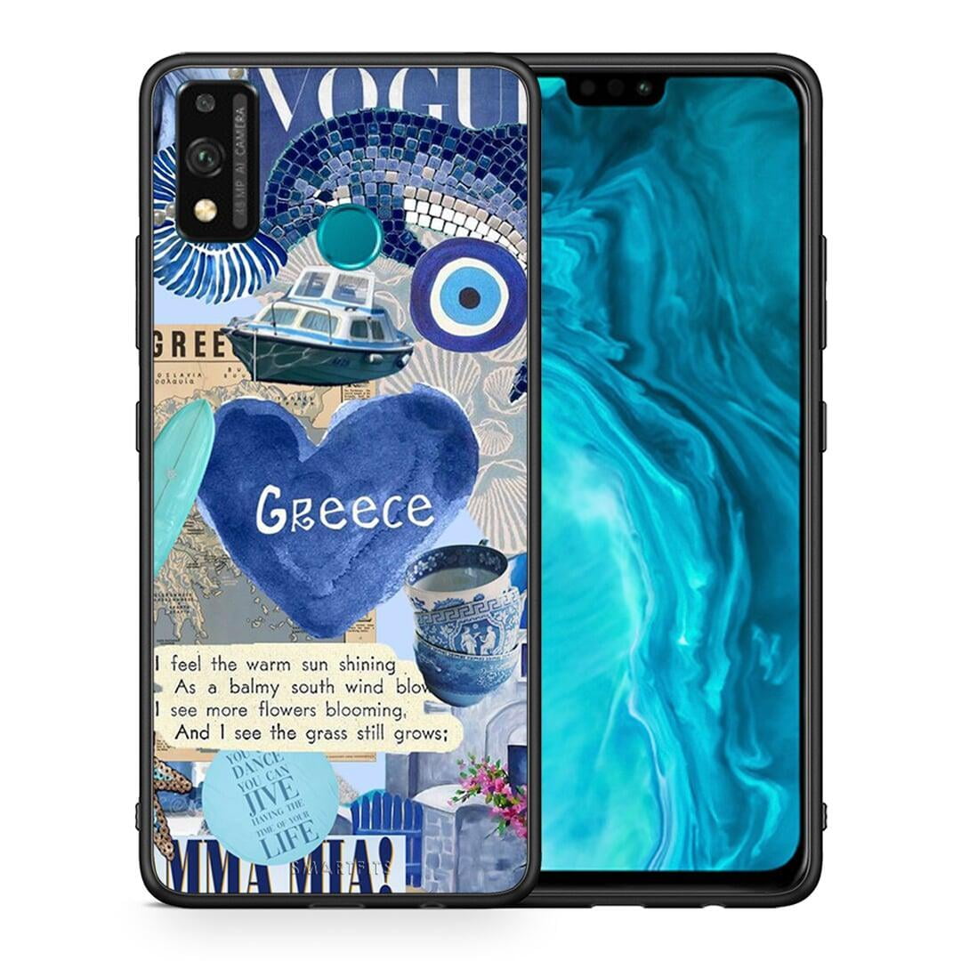 Θήκη Honor 9X Lite Summer In Greece από τη Smartfits με σχέδιο στο πίσω μέρος και μαύρο περίβλημα | Honor 9X Lite Summer In Greece case with colorful back and black bezels