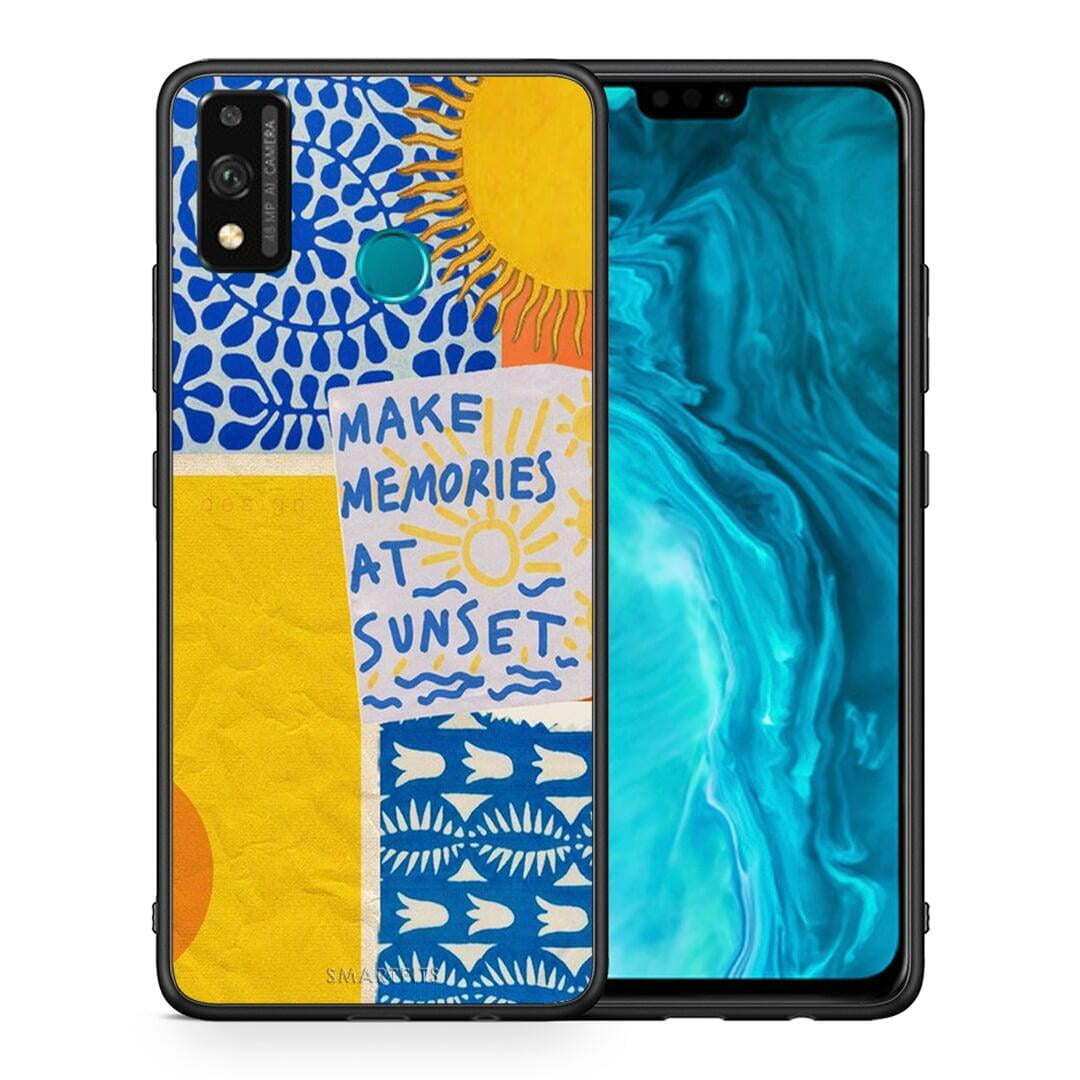 Θήκη Honor 9X Lite Sunset Memories από τη Smartfits με σχέδιο στο πίσω μέρος και μαύρο περίβλημα | Honor 9X Lite Sunset Memories case with colorful back and black bezels