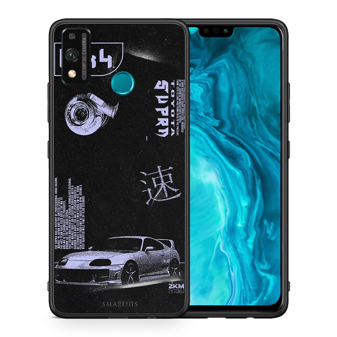 Θήκη Αγίου Βαλεντίνου Honor 9X Lite Tokyo Drift από τη Smartfits με σχέδιο στο πίσω μέρος και μαύρο περίβλημα | Honor 9X Lite Tokyo Drift case with colorful back and black bezels