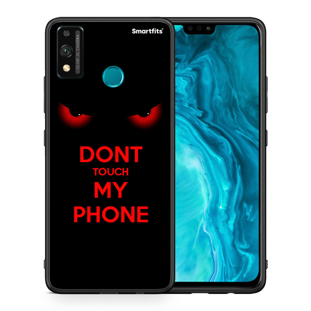 Θήκη Honor 9X Lite Touch My Phone από τη Smartfits με σχέδιο στο πίσω μέρος και μαύρο περίβλημα | Honor 9X Lite Touch My Phone case with colorful back and black bezels