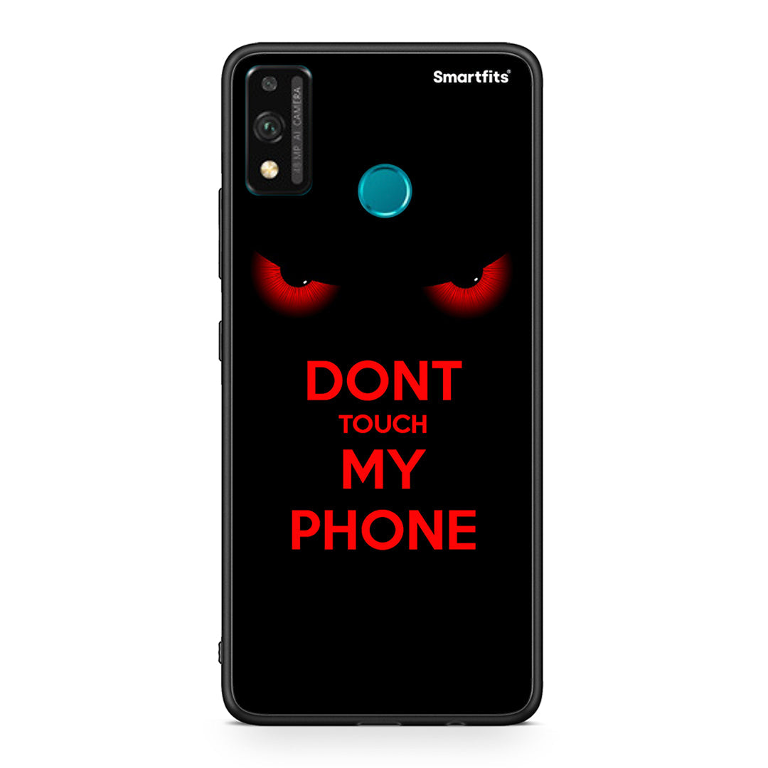 Honor 9X Lite Touch My Phone Θήκη από τη Smartfits με σχέδιο στο πίσω μέρος και μαύρο περίβλημα | Smartphone case with colorful back and black bezels by Smartfits