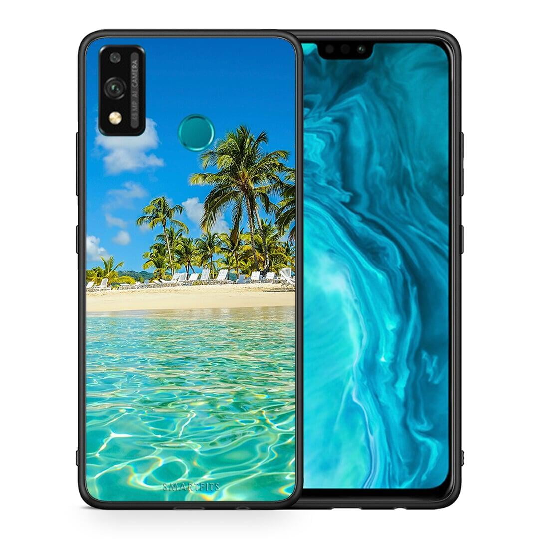 Θήκη Honor 9X Lite Tropical Vibes από τη Smartfits με σχέδιο στο πίσω μέρος και μαύρο περίβλημα | Honor 9X Lite Tropical Vibes case with colorful back and black bezels