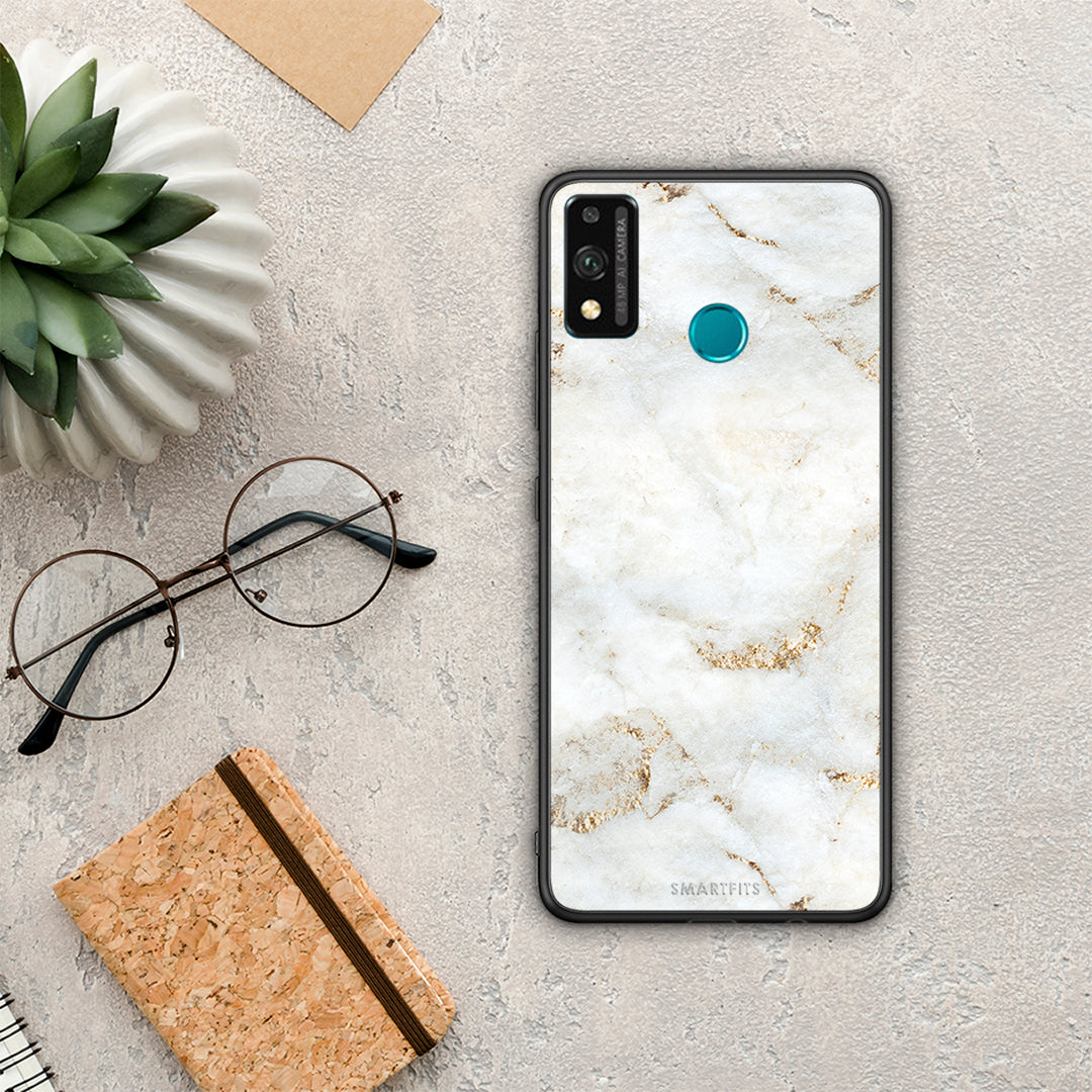 White Gold Marble - Honor 9X Lite case 
