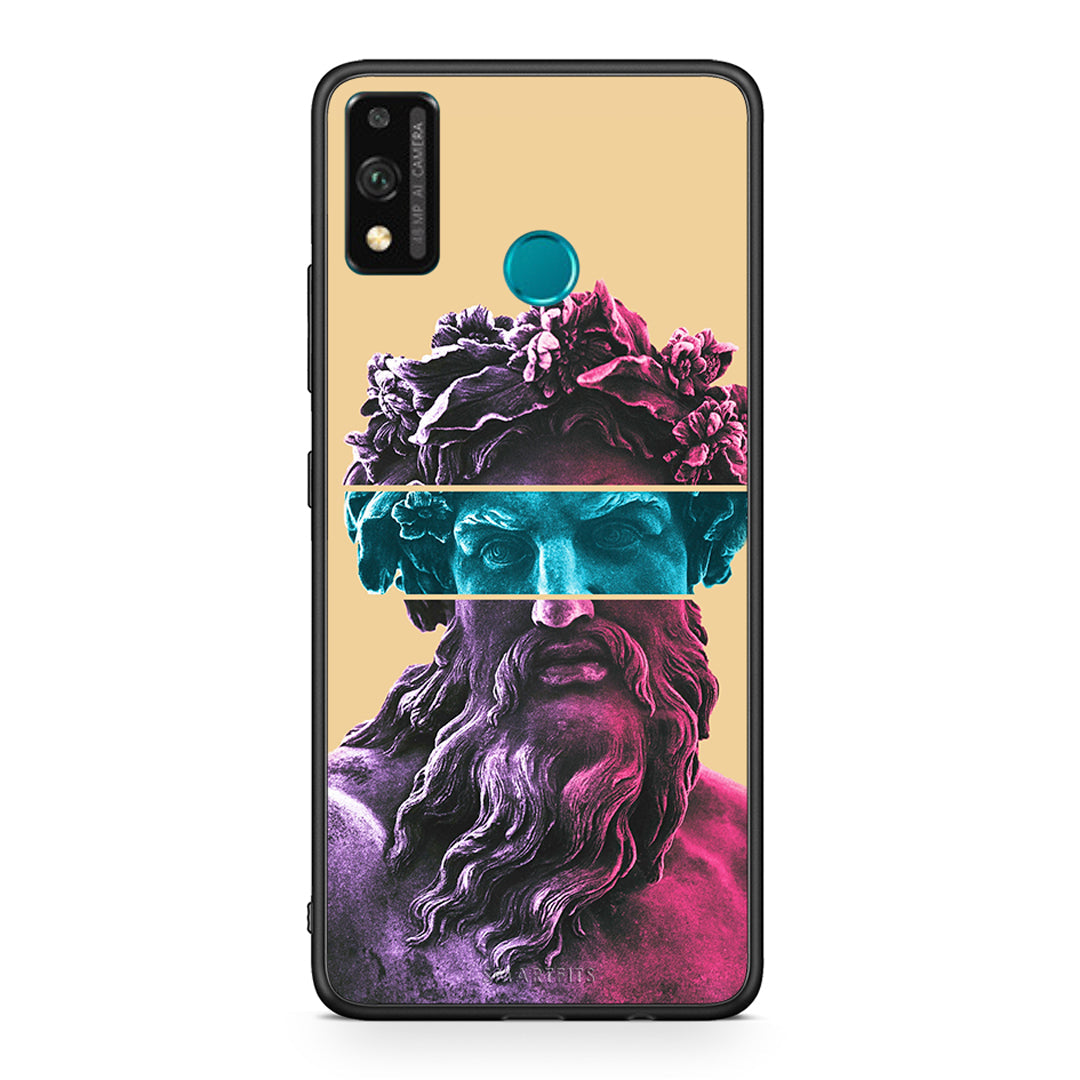 Honor 9X Lite Zeus Art Θήκη Αγίου Βαλεντίνου από τη Smartfits με σχέδιο στο πίσω μέρος και μαύρο περίβλημα | Smartphone case with colorful back and black bezels by Smartfits