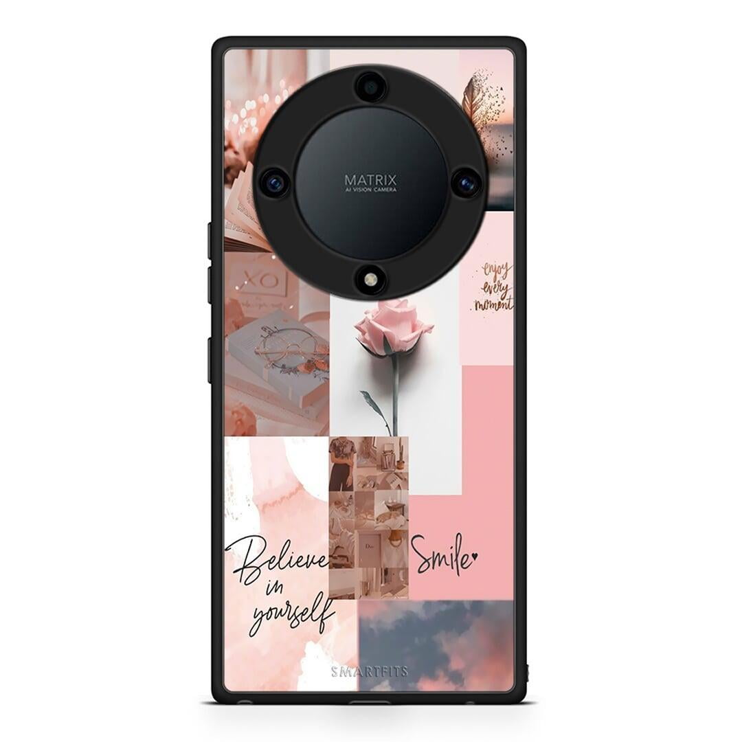 Θήκη Honor Magic5 Lite 5G / X40 / X9a Aesthetic Collage από τη Smartfits με σχέδιο στο πίσω μέρος και μαύρο περίβλημα | Honor Magic5 Lite 5G / X40 / X9a Aesthetic Collage Case with Colorful Back and Black Bezels