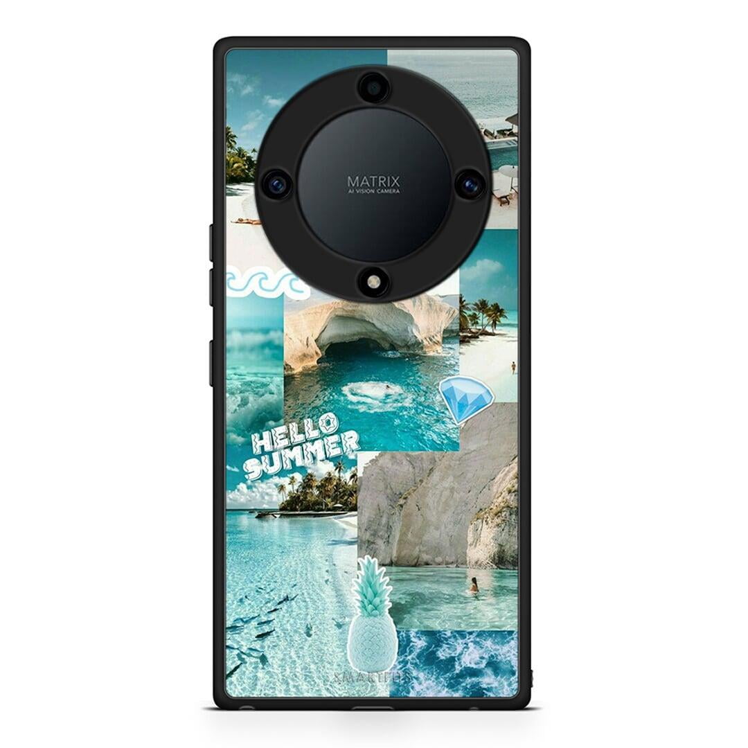 Θήκη Honor Magic5 Lite 5G / X40 / X9a Aesthetic Summer από τη Smartfits με σχέδιο στο πίσω μέρος και μαύρο περίβλημα | Honor Magic5 Lite 5G / X40 / X9a Aesthetic Summer Case with Colorful Back and Black Bezels